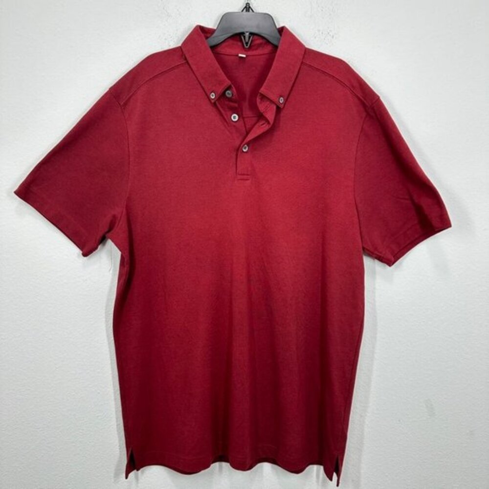 Nordstrom Burgundy Maroon Men's Size Medium Collared Polo Shirt‎ Business Casual